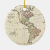 Mannert Karte 1796 des Nordens und des Südamerikas Keramik Ornament (Hinten)