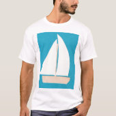 Männertank-Top mit Sailboat-Design T-Shirt (Vorderseite)