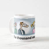 Männertreffen Zombie Kaffeetasse (Vorderseite Links)
