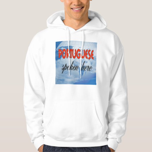 Männerunterhemd, weiß hoodie (Vorderseite)