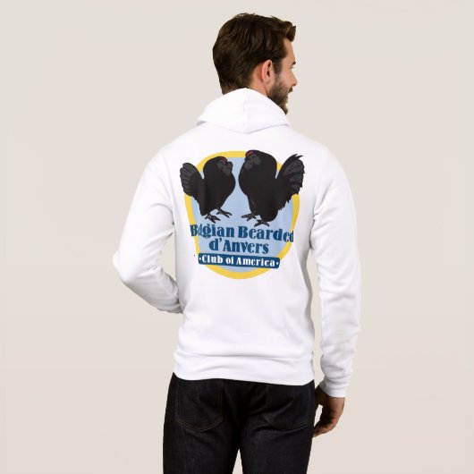 Männerverschluss-Hoodie mit Farblogo Hoodie (Schwarz voll)