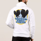 Männerverschluss-Hoodie mit Farblogo Hoodie (Rückseite)