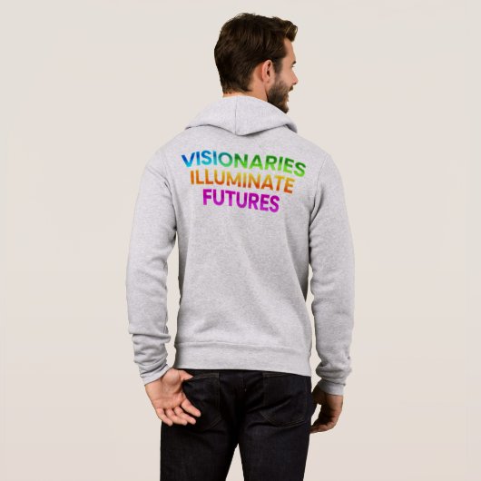 Männervisionäre Illuminate Futures - Vollversion Hoodie (Schwarz voll)