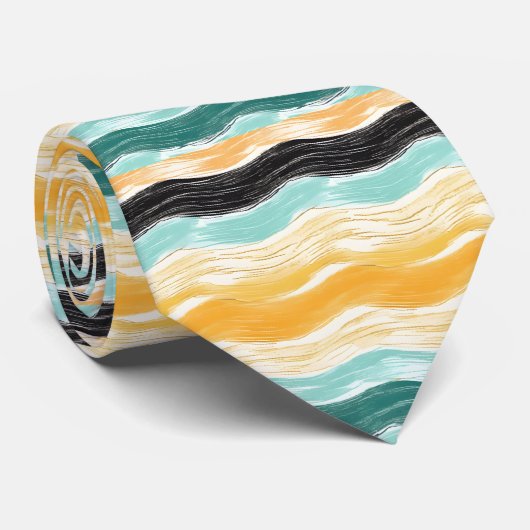 Männerwellendesign Krawatte (Gerollt)