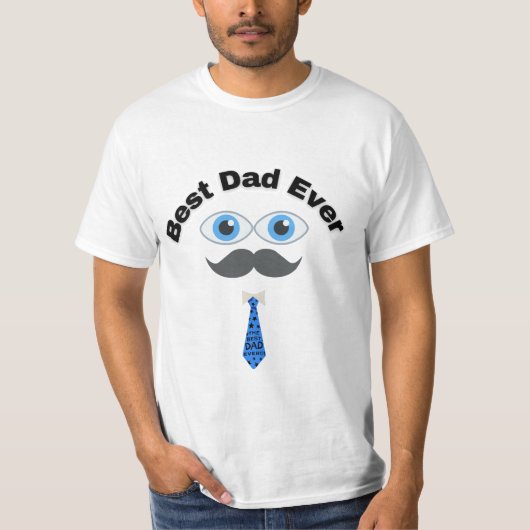 Männerwert T - Shirt Bester Papa je (Vorderseite)