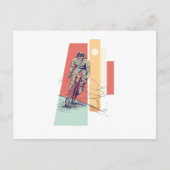 MÄNNERZYKLIST POSTKARTE (Vorderseite)