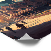 Mannheim Deutschland Reisen Kunst Vintage Illustra Poster (Ecke)