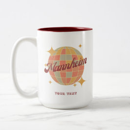 Mannheim Deutschland Retro Vintage Postkarte Zweifarbige Tasse