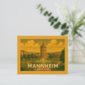 Mannheim Deutschland Stadt Kunst Postkarte (Stehend Vorderseite)