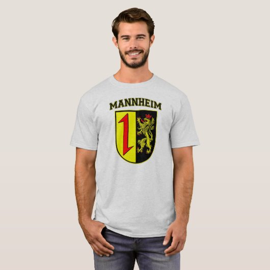 Mannheim Deutschland Wappen/Wappen T-Shirt (Vorne ganz)