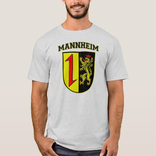Mannheim Deutschland Wappen/Wappen T-Shirt (Vorderseite)