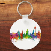 Mannheim Germany Skyline Schlüsselanhänger (Vorderseite)