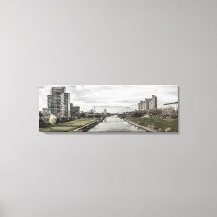 Mannheim Neckar (Neckarpromenade) Leinwanddruck