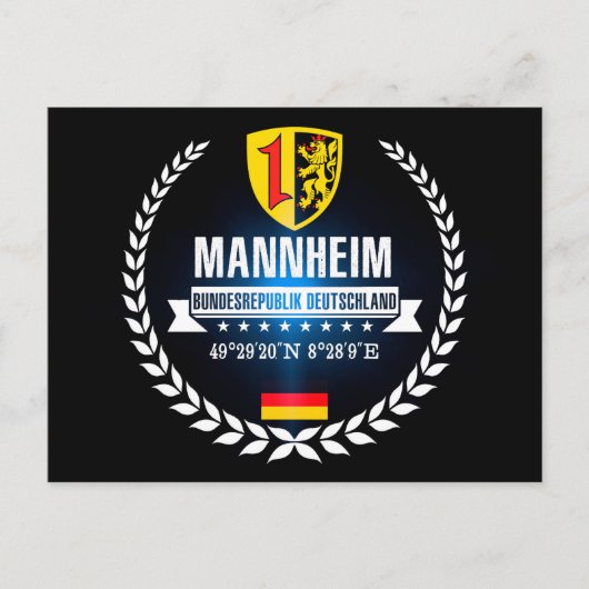 Mannheim Postkarte (Vorderseite)