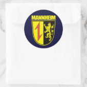 Mannheim Runder Aufkleber (Tasche)