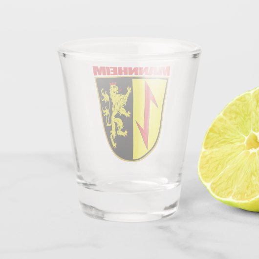 Mannheim Schnapsglas (Rückseite)