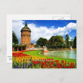 Mannheim, schönes landschaftliches Foto Postkarte (Vorne/Hinten)