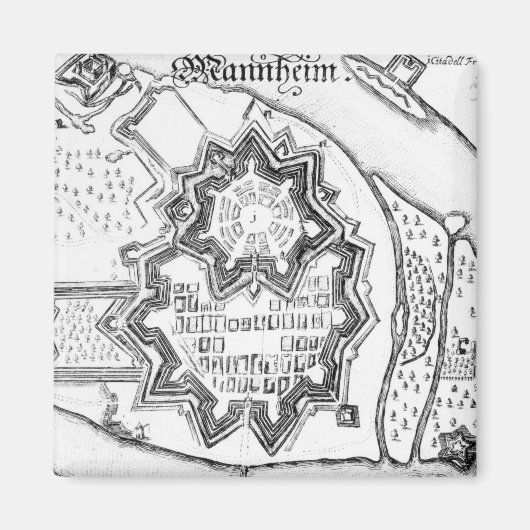Mannheimer Plan, Deutschland 1690 Magnet (Vorne)