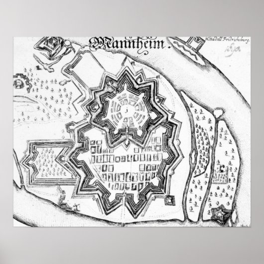 Mannheimer Plan, Deutschland 1690 Poster (Vorne)