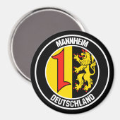 Mannheimer RundEmblem Magnet (Vorderseite/Rückseite)