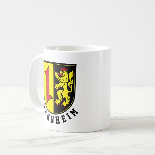 Mannheimer Wappen Kaffeetasse (Vorderseite Links)