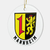 Mannheimer Wappen Keramik Ornament (Links)