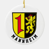 Mannheimer Wappen Keramik Ornament (Hinten)
