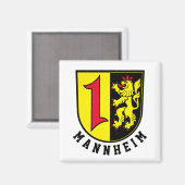 Mannheimer Wappen Magnet (Vorderseite/Rückseite)