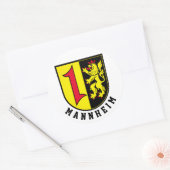Mannheimer Wappen Runder Aufkleber (Umschlag)