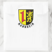 Mannheimer Wappen Runder Aufkleber (Tasche)