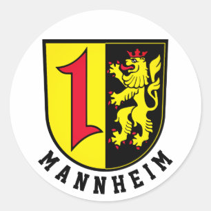 Mannheimer Wappen Runder Aufkleber