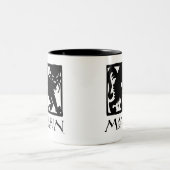 Mannikin Studio-Logo-Tasse Zweifarbige Tasse (Mittel)
