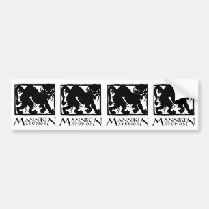Mannikin Studiologo-Aufkleberblatt Autoaufkleber