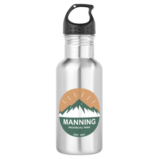 Manning Provincial Park Edelstahlflasche (Vorderseite)
