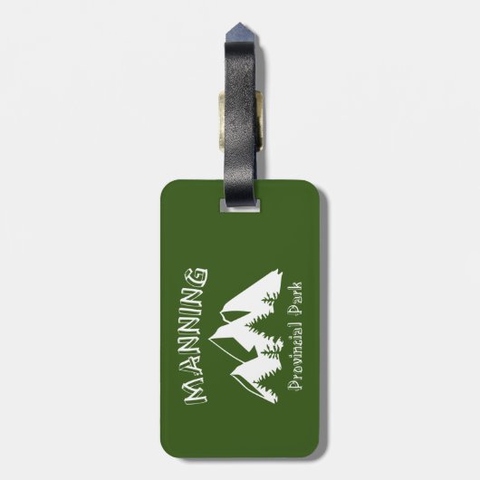 Manning Provincial Park Gepäckanhänger (Rückseite vertikal)