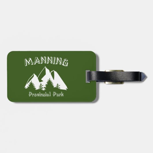 Manning Provincial Park Gepäckanhänger (Rückseite horizontal)