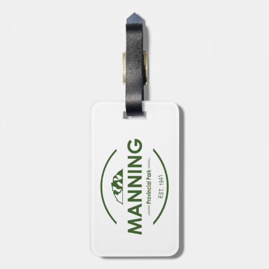 Manning Provincial Park Gepäckanhänger (Rückseite vertikal)
