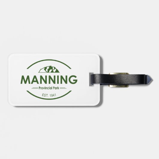 Manning Provincial Park Gepäckanhänger (Rückseite horizontal)