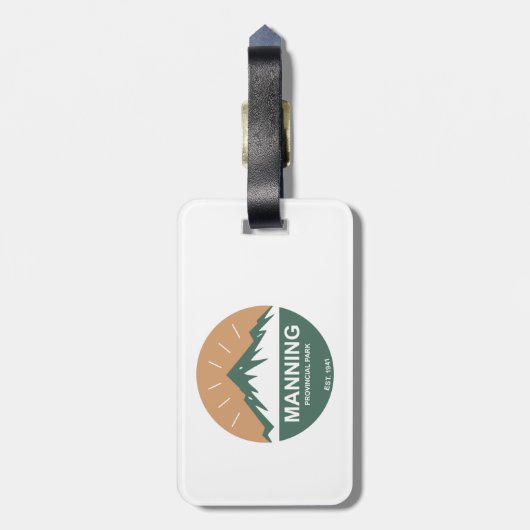 Manning Provincial Park Gepäckanhänger (Rückseite vertikal)