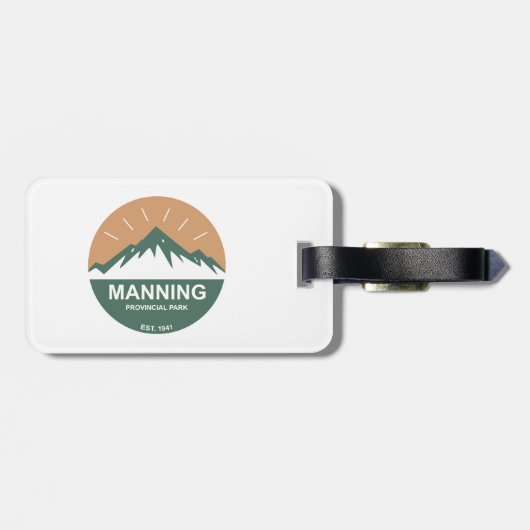 Manning Provincial Park Gepäckanhänger (Rückseite horizontal)