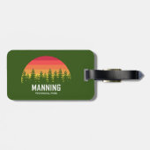 Manning Provincial Park Gepäckanhänger (Rückseite horizontal)