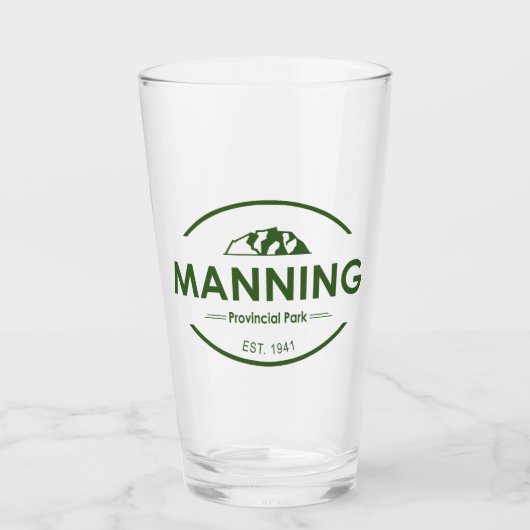 Manning Provincial Park Glas (Vorderseite)