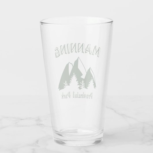 Manning Provincial Park Glas (Rückseite)
