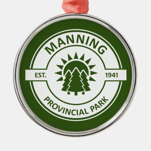 Manning Provincial Park Ornament Aus Metall (Vorne)