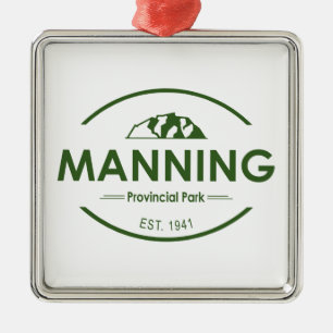 Manning Provincial Park Ornament Aus Metall