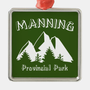 Manning Provincial Park Ornament Aus Metall