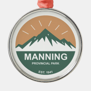 Manning Provincial Park Ornament Aus Metall