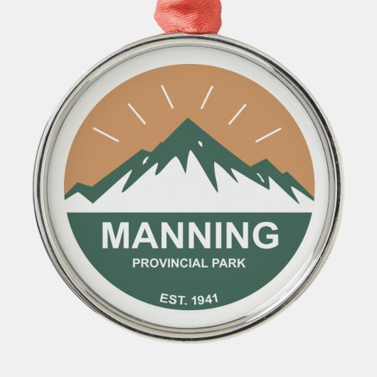 Manning Provincial Park Ornament Aus Metall (Vorne)