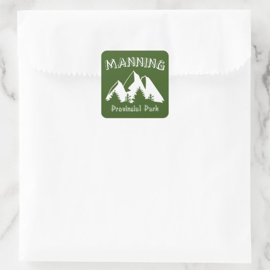 Manning Provincial Park Quadratischer Aufkleber (Tasche)