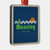 Manning Provincial Park Retro Ornament Aus Metall (Rechts)
